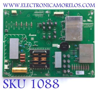 SUB FUENTE DE PODER PARA TV SONY BRAVIA / NUMERO DE PARTE 1-010-278-11 / AP-P393AM / 101027811 / 00005476-00 / 2955073603 / DISPLAY VA00DK1-QS1 REV.S1 / MODELO XR-100X92 / XR100X92